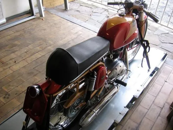 Motorcycle carefully packed for shipping, example 1
