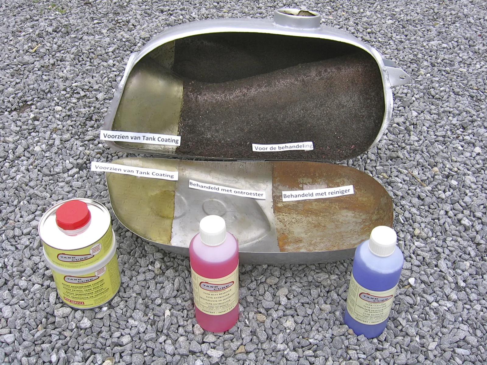 Fuel tank restoration with Tank Cure, photo 2